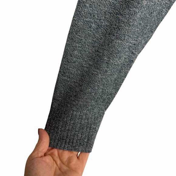 SMARTWOOL Men's Sparwood Striped Crew Sweater Merino Wool Blend Grey Black Large - Picture 4 of 8